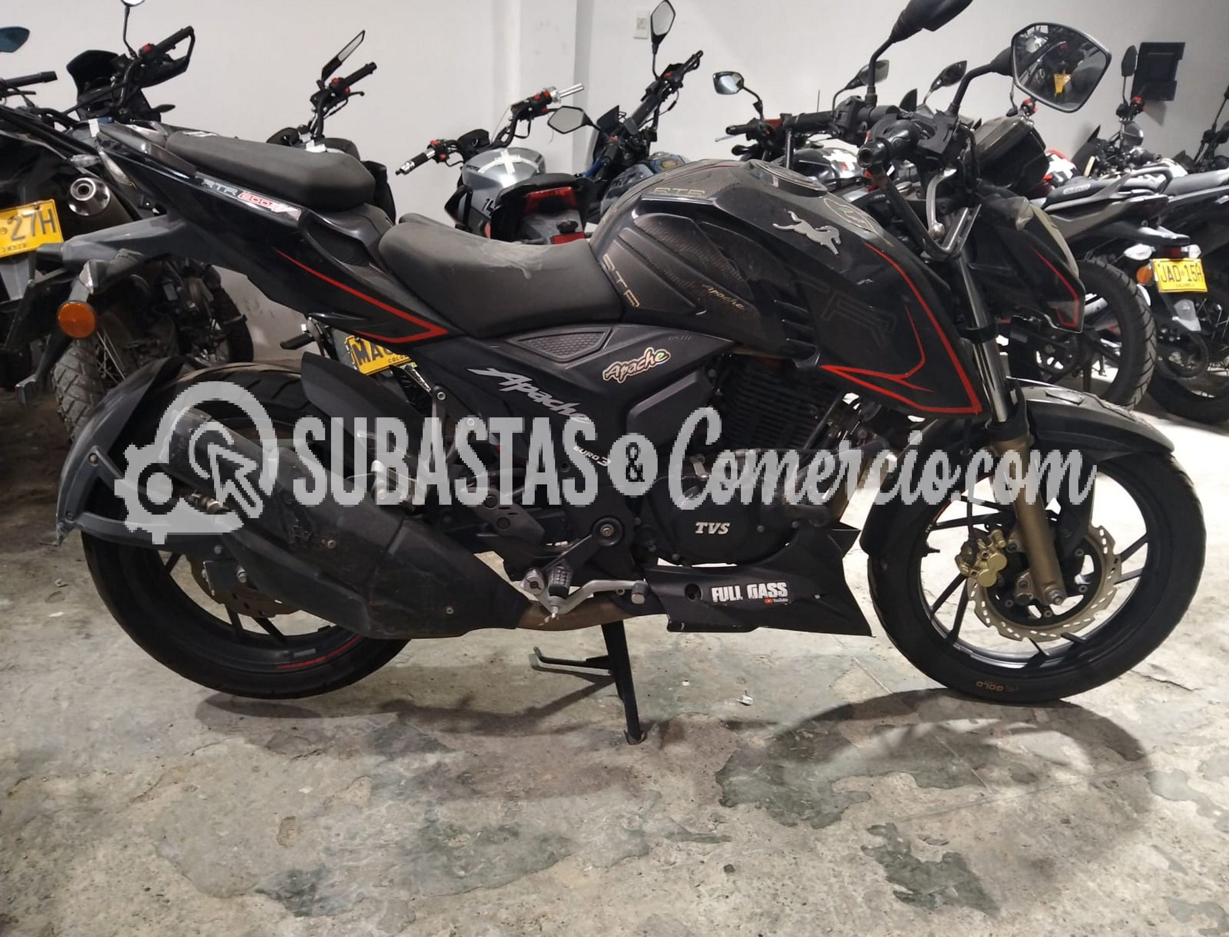 MotocicletaTvs Apache rtr 200 4v xconnect mt 200cc 2t Mod.2022 Placa -